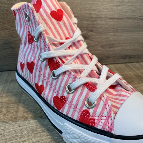 Converse CTAS Hi Pink Red White - Picture 6 of 6